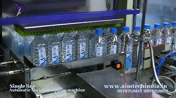 Single line automatic shrink wrapping machine