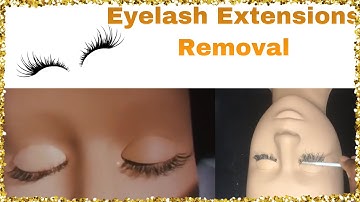 EYELASH EXTENSIONS REMOVAL (ODDLY SATISFYING)