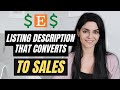 Etsy Listing DESCRIPTION Tutorial for Digital Downloads to GET SALES