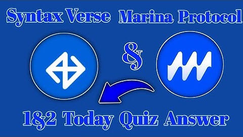 Syntax verse general today quiz 1&2 December|Marina protocol today 1&2 December quiz answer