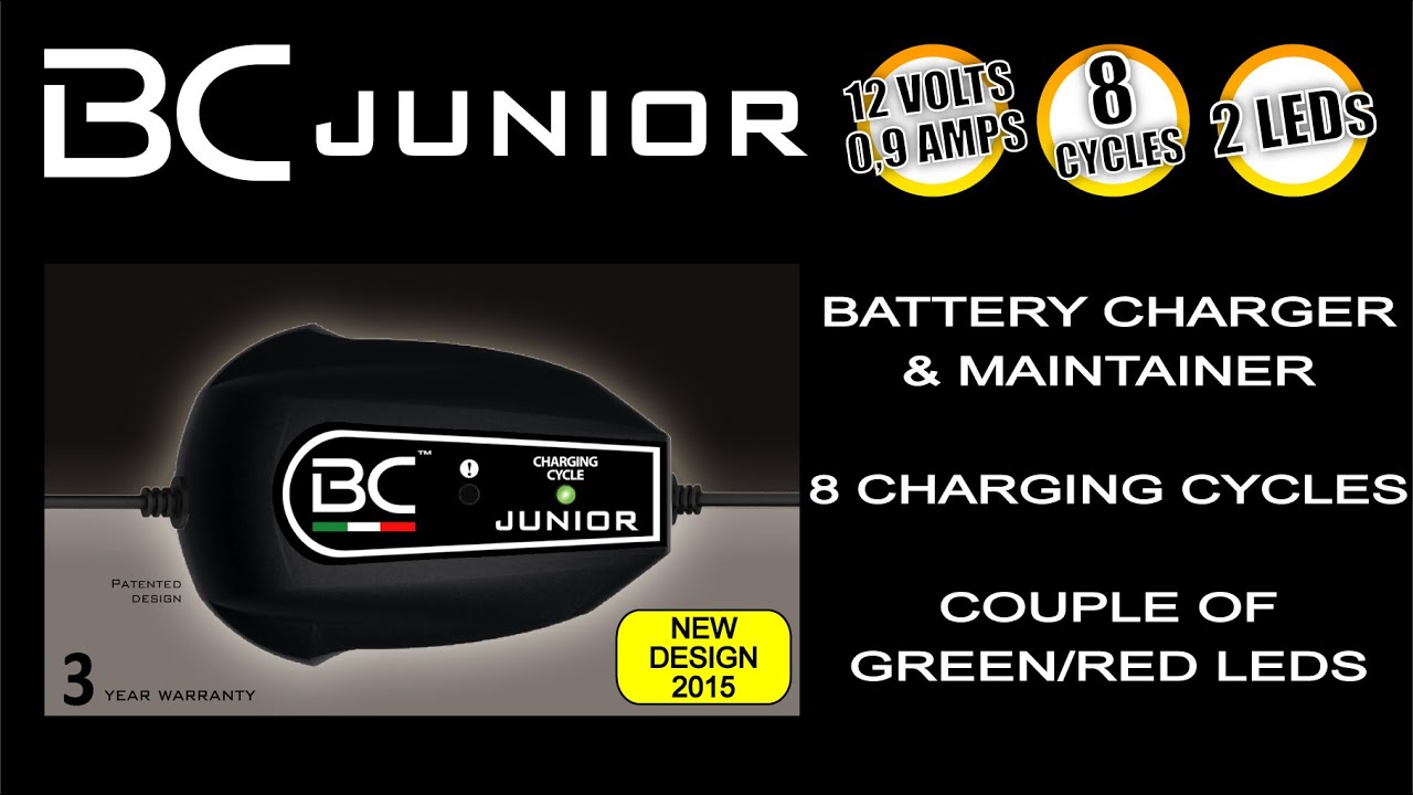 BC Junior 900 - 12V 0.9A Battery Charger 