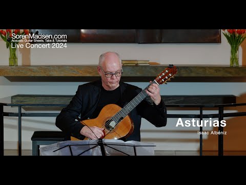 Asturias by Isaac Albéniz- Danish Guitar Performance - Soren Madsen