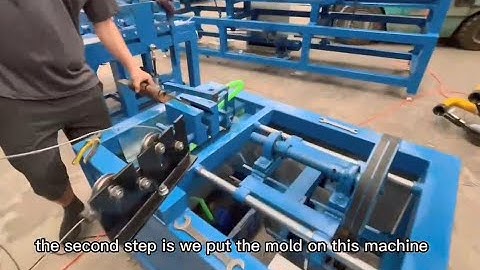 How to run and debug a foot operated chain link fence machine Step 2