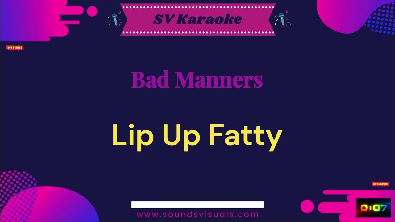 Bad Manners Lip Up Fatty Karaoke YouTube
