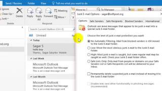 How to block a domain in Outlook