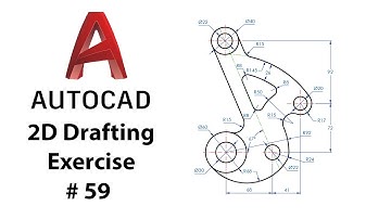 AutoCAD 2D Drafting Exercise # 59 - Basic to Advance in Hindi