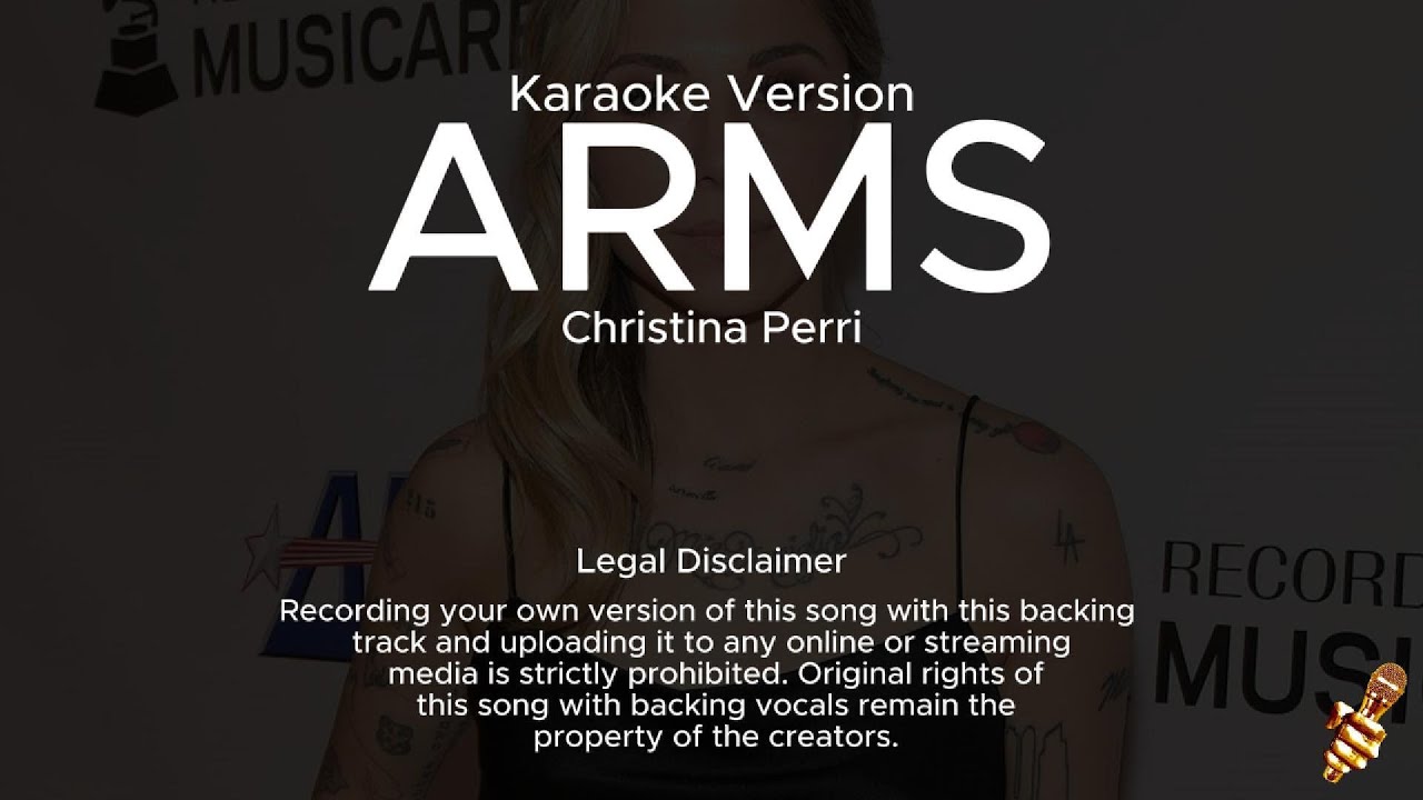 Christina perri arms karaoke version youtube