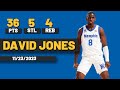 David Jones Memphis Tigers 36 PTS 5 STL 4 REBS vs Arkansas Razorbacks