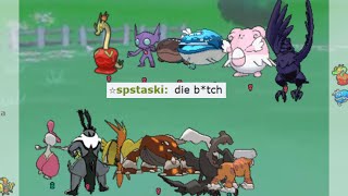 WHEN YOU DESTROY SAME SALTY NOOB STALLER 3 TIMES ON POKEMON SHOWDOWN!!