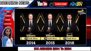ICC AWARD 2004 TO 2024