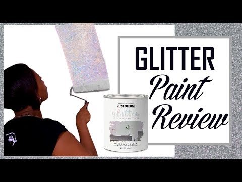 Home Decor- Rust-Oleum Iridescent Glitter Wall Paint Review