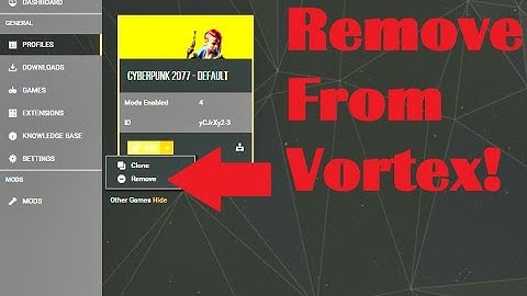 How To Unmanage A Game In Vortex Mod Manager
