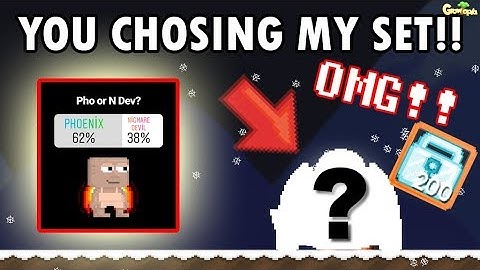 SET CHALLANGE ( You Chosing My Set ) OMG!! | GrowTopia
