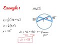 Tangents secants and angle measures