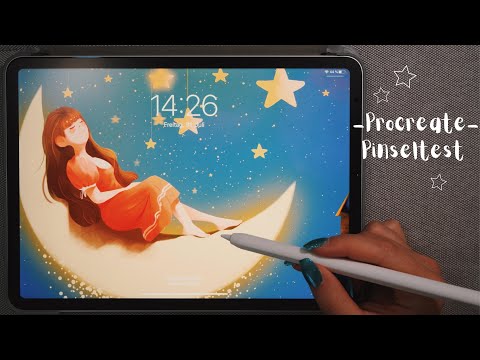 ASMR Entspannter Pinseltest in Procreate ✨| Dori ASMR