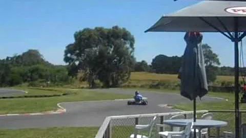fast electric go kart  track test
