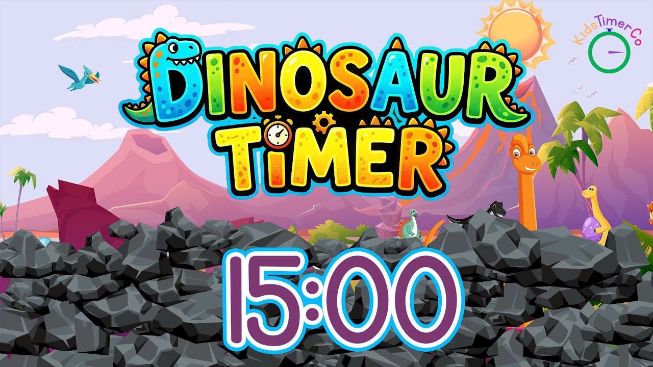 15 Minute Dinosaur Timer - Kids Visual Timer