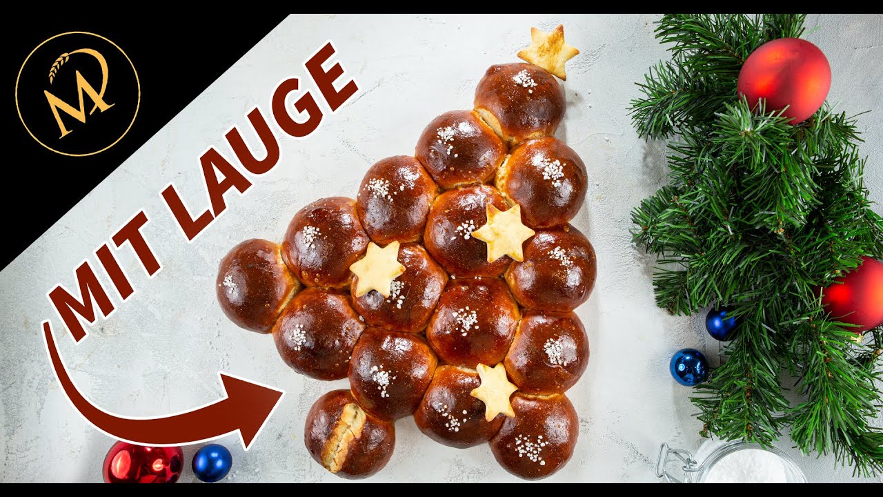Laugen Tannenbaum aus fluffigem Hefeteig - Weihnachtsbrot mit Tipps zum ... Laugen Tannenbaum aus fluffigem Hefeteig - Weihnachtsbrot mit Tipps zum ...