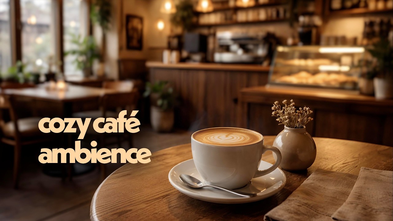Coffee Shop Ambience | Cozy Café Sounds for Work, Study & Focus