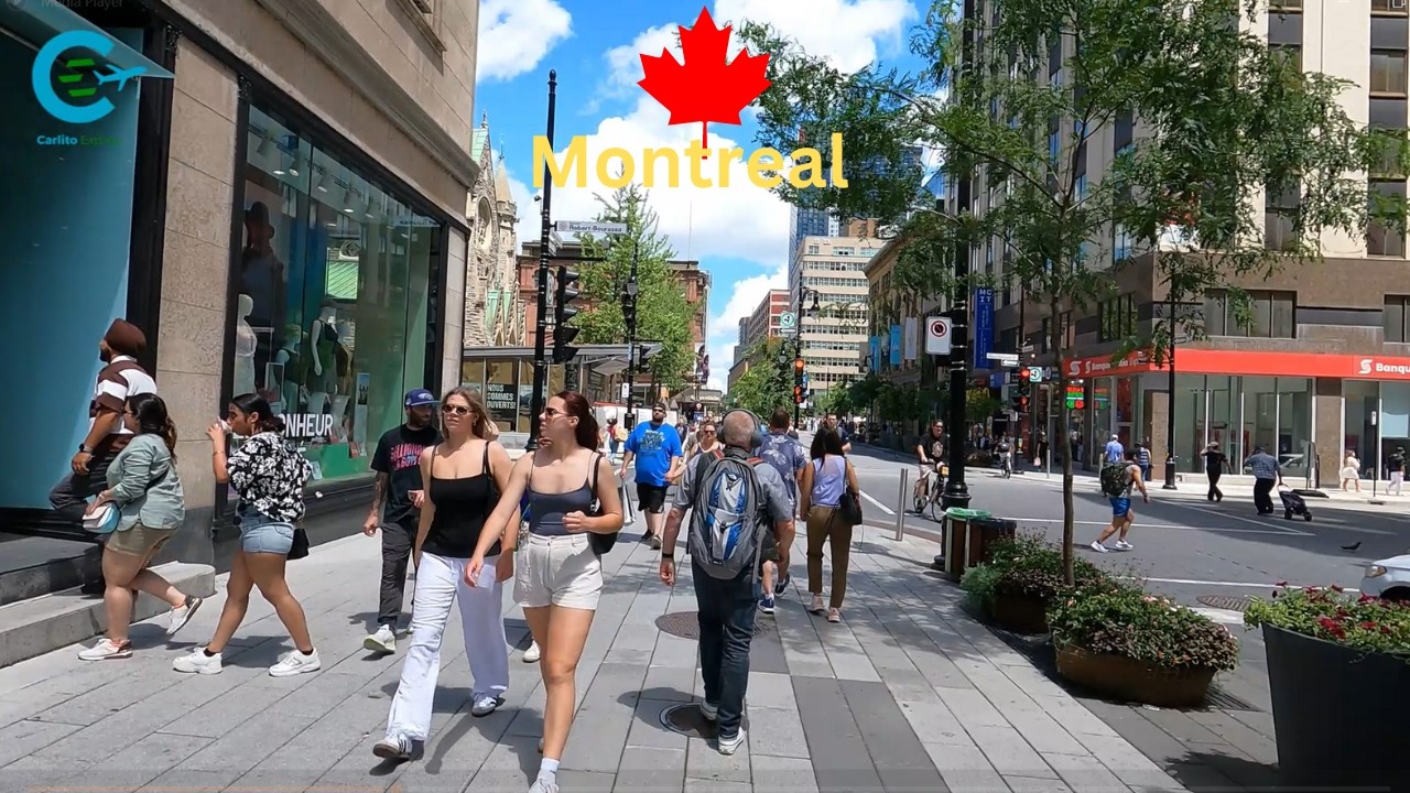 Walking Tour Montreal Saint Catherine St. #2 | Virtual Tour Saint ...