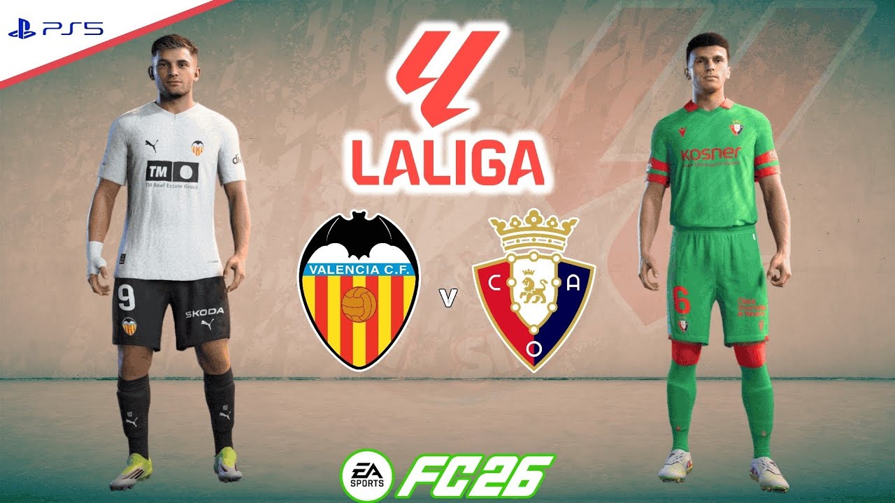 Valencia v CA Osasuna | La Liga 25/26 - Round 26 | Full Match Simulation | FC 26 PS5™[4K]