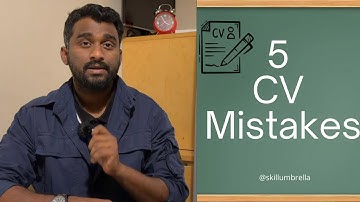 5 CV Mistakes you should Avoid #cv #cvmistakes #interviewtips #careeradvice #jobsearchtips #dreamjob