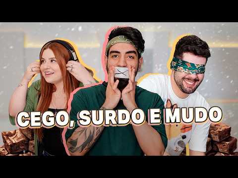3 bakers doing the BLIND, DEAF AND MUTE challenge | Featuring @meninoprendado and @Raiana_Caetano