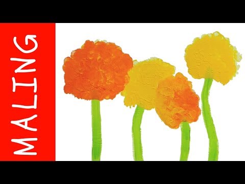 Video: Hvordan Male Blomster
