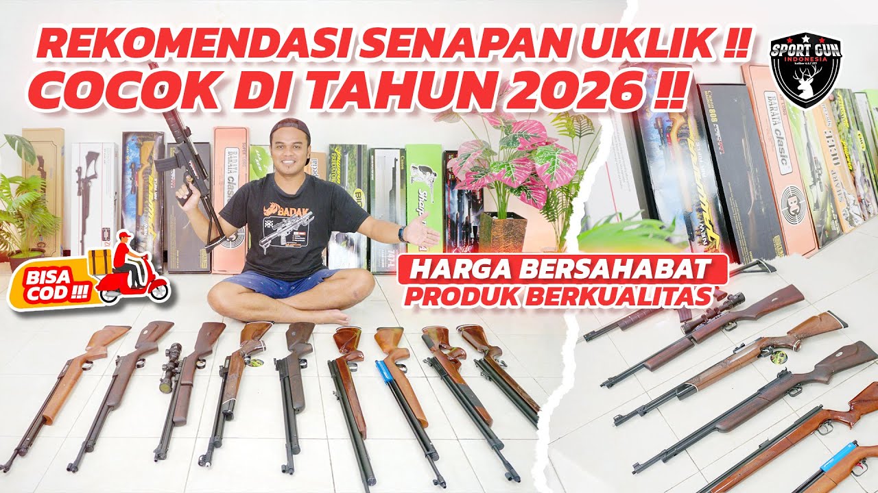 REKOMENDASI SENAPAN UKLIK TAHUN 2026 POWER KUAT HARGA MURAH COCOK PEMULA!! SENAPAN ANGIN UKLIK MURAH