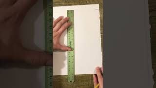 Creating a Grid on your split self portrait drawing paper