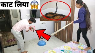 साँप 🐍 ने Harshu के हाथ पर काट लिया 😭