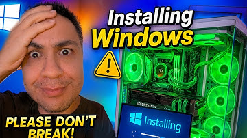 Installing Windows for the first time ever. Please don