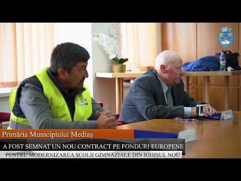 A fost semnat un nou contract pe fonduri europene pentru modernizarea școlii din Ighișul Nou