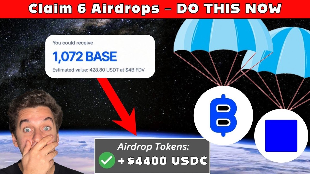 Claim 6 Airdrops Now - DON'T BE LATE