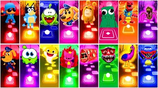 TILES HOP EDM RUSH Coffin Dance Cover 🆚 Baby Shark Friends 🆚 Cocomelon 🆚 Bluey Bingo 🎶 Who Will Win?