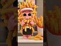 So Funny! French Fries Popped Out of My Face! #shorts