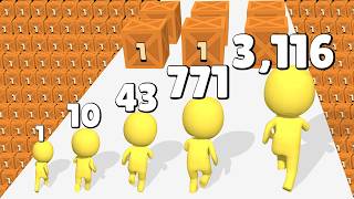 PUSH HARDER 3D - Level Up Man Run Max Level Gameplay (Box Man Runner 3D) screenshot 5