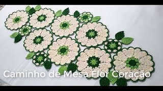 Caminho de Mesa Russo em CrochÃª CoraÃ§Ã£o