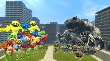 All Zoonomaly Monsters Vs All Smiling Critters Poppy Playtime Chapter 4 Monsters In Garry