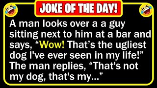 🤣 BEST JOKE OF THE DAY! - The man ordered his beer, then looked down toward... | Funny Daily Jokes