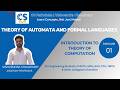 TAFL | Unit-1 | Lecture-1 | Introduction to Theory of Computation | AKTU B.Tech CSE