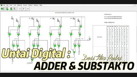 Rangkaian Adder dan Subtractor menggunakan Crococlip
