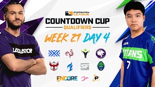 Overwatch League 2022 Season | Countdown Cup Qualifiers | Week 21 Day 4 - West + East Encore