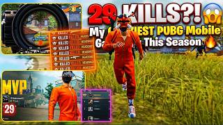 29 KILLS! 😱 My CRAZIEST PUBG Mobile Gameplay This Season 🔥 screenshot 5