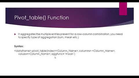 Part 4 Advanced Operations on Pandas Pivoting, Sorting and Aggregation II Class XII IP