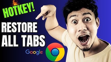How to Restore Closed Google Chrome Tabs in Seconds!!!