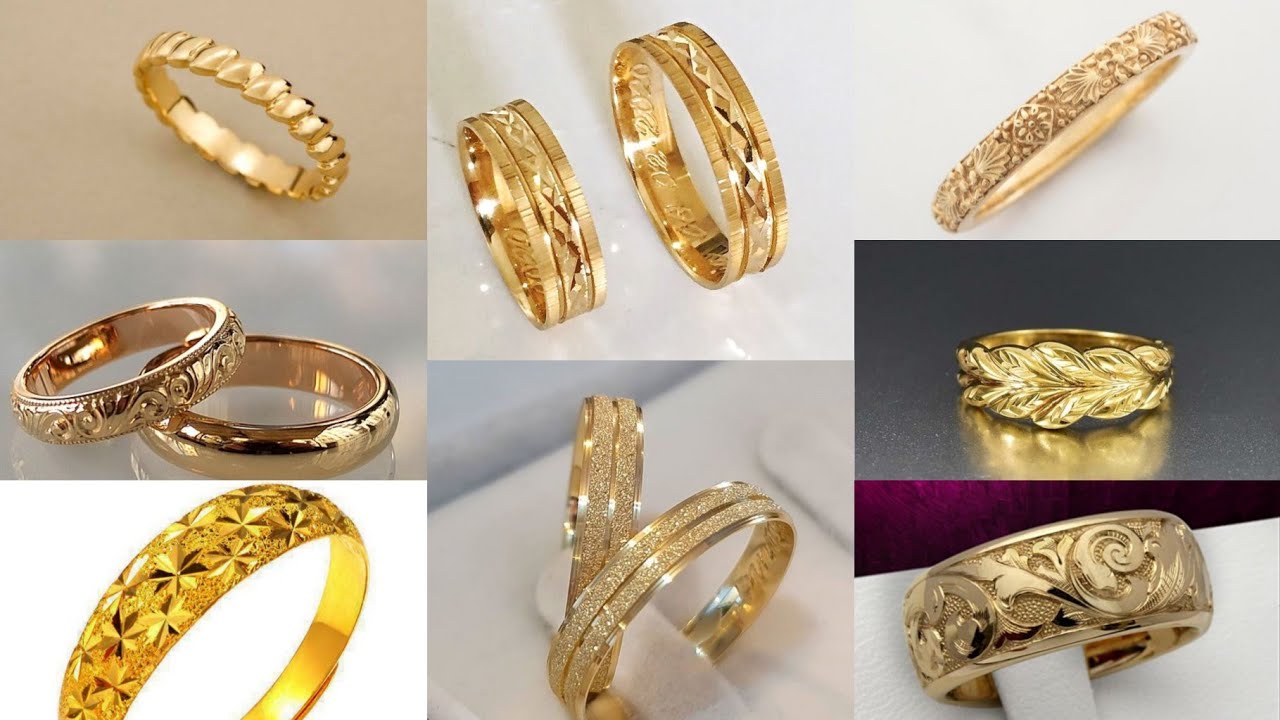 Gold Band Ring Designs | Gold Challa Design | Designer Gold Ring | Rings  Weight | 2020 خواتم ذهب - YouTube