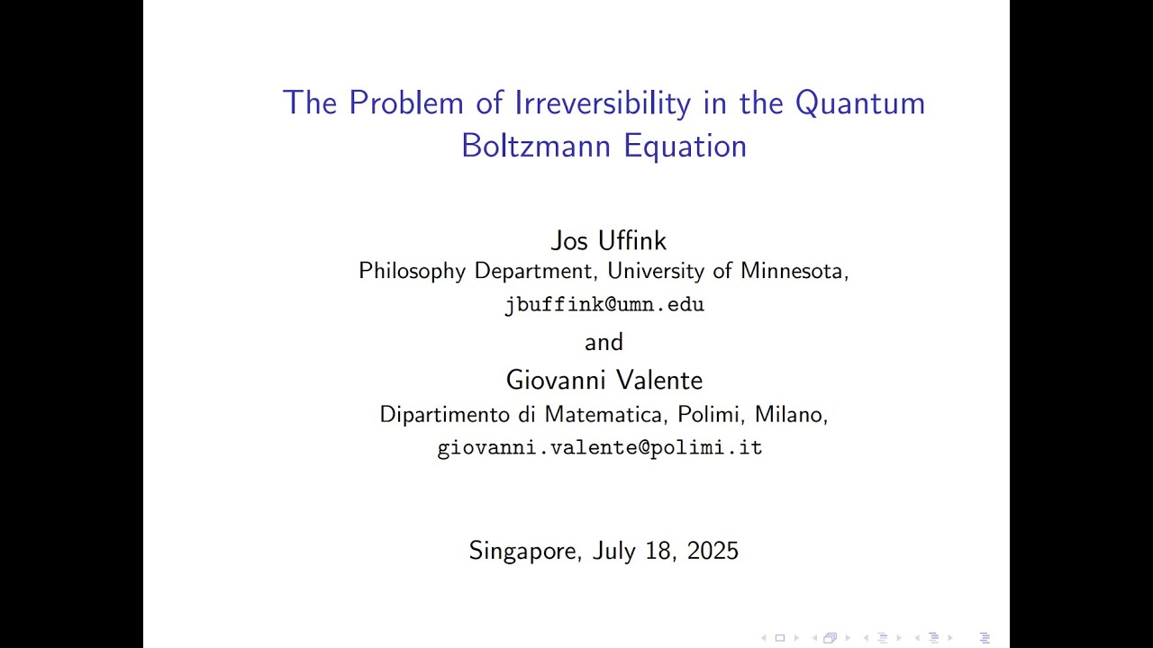 Jos Uffink: The "Schism" between Boltzmannian and Gibbsian Statistical Mechanics