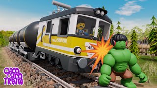 TRAIN Hit with Big Guy  Trains for kids  Choo choo train kids videos