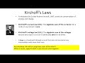 Lecture 3: Kirchoff's Laws and DC Circuits